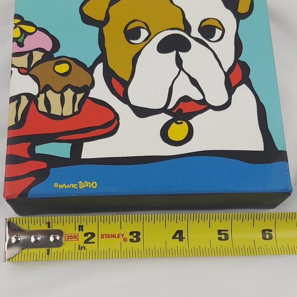 - Marc Tetro 2008 cupcakes dog print on canvas - Picture 9 of 14